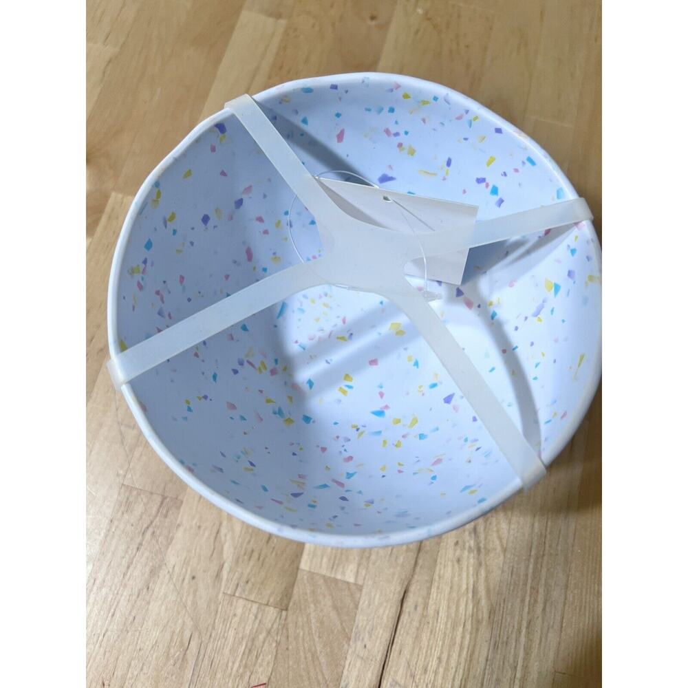 2 Pastel Confetti Set Of 4 e/o Plastic Bowls NEW